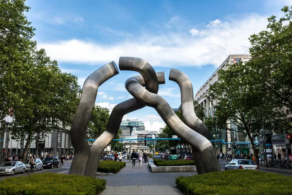 Berlin Tyskland Juni 2017 Detalj Skulpturen Berlin Västberlin Tysklands Huvudstad — Stockfoto