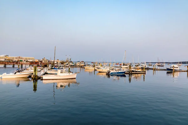 Rockland Abd Sep 2017 Liman Bölgesinde Yelkenli Tekneleri Olan Maine — Stok fotoğraf