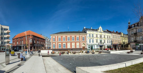 Swenemuende Polen Mar 2016 Altbauten Zentralen Marktplatz Swenemünde Polen — Stockfoto