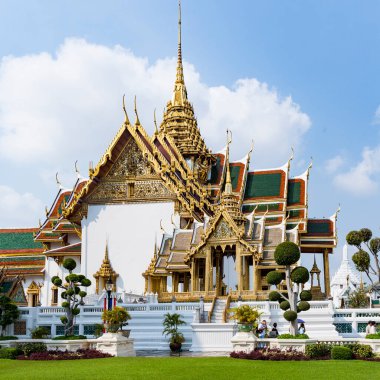 Bangkok, Tayland - 4 Ocak 2010: Phra Tinang Aporn Phimok Prasat Pavillion Bangkok Büyük Sarayı