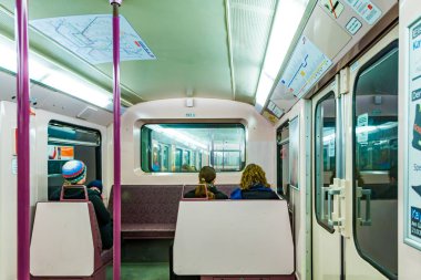 Hamburg, Almanya - 19 Ocak 2011: 19 Ocak 2011, Hamburg, Almanya. Yeni havaalanı hattı 2008 yılında hizmete girdi..