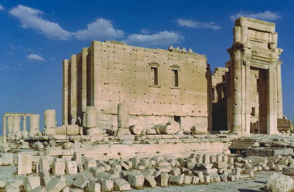 Gamla Ruinerna Den Gamla Staden Palmyra — Stockfoto