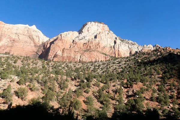 Paesaggio Montano Panoramico Nel Parco Nazionale Dello Zion Utah Usa — Foto Stock