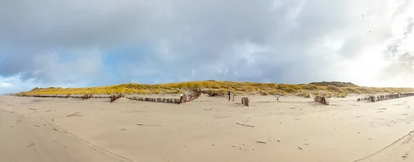 Вид Пляж Сызрани Плохих Погодных Условиях — стоковое фото