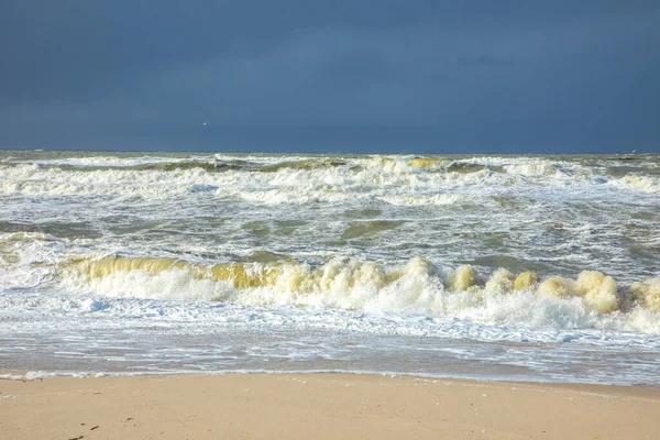 悪天候下でのシルトのビーチの眺め — ストック写真