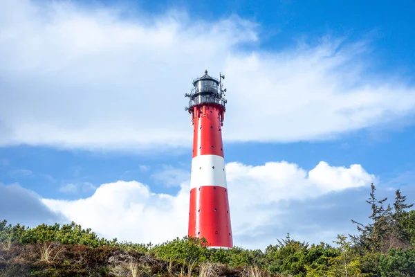 Faro Hoernum Isla Sylt Alemania Monumento Atracción Turística Luz Guía — Foto de Stock