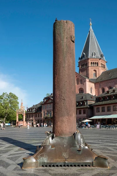 Heunensaelen Circular Columns Sandstone Were Made 1000 Years Ago Mainz — Stock Photo, Image