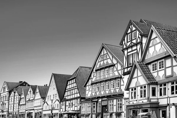 Detmold Germany October 2020 Scenic Old Half Timbered Houses Town — Stock Photo, Image