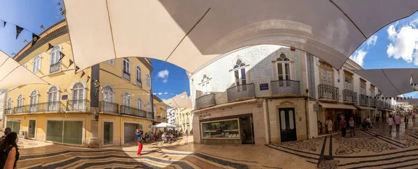 Faro Portugal October 2020 Old Cobble Stone Street Old Town — Fotografia de Stock