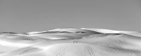 Sand Dune Desert Marks Cars — Stock Photo, Image