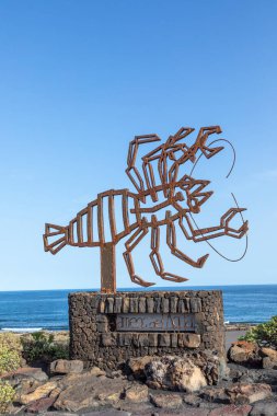 Punta Mujeres, Spain - February 3, 2023: Entrance to Jameos del Agua - famous cave designed by C. Manrique, main tourist attraction in Lanzarote, Canary Islands