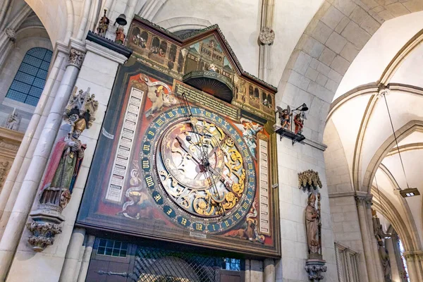 Muenster Germany January 2023 Famous Astronomical Clock Cathedral Muenster Germany — Foto Stock