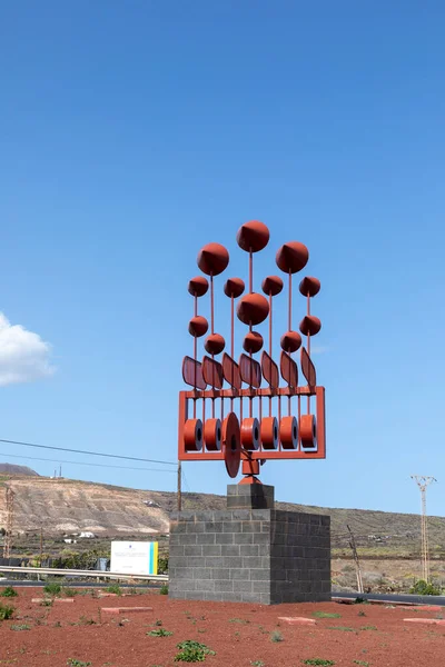 Arrieta Lanzarote February 2023 Moving Sculpture Roundabout Arrieta Lanzarote Famous — Stock fotografie