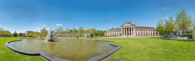 Wiesbaden, Germany - May 31, 2021: The historical Kurhaus (Health Spa) in Wiesbaden, Germany