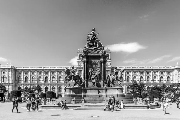 Wien Österrike Apr 2015 Maria Theresia Monument Framför Kunsthistorisches Museum — Stockfoto