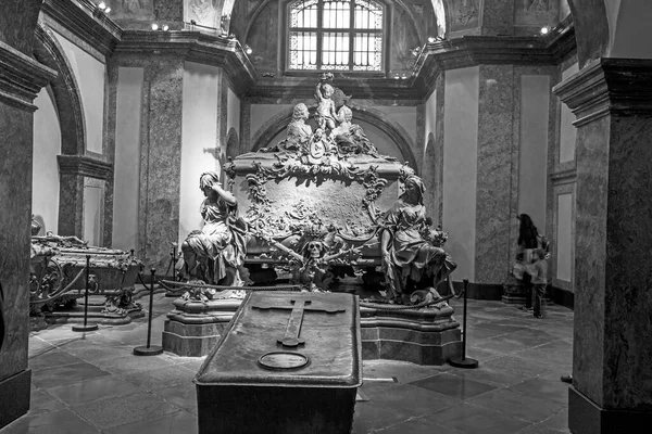 Vienna Austria Apr 2015 Crypt Habsburger Kings Vienna Austria Bones — Stock Photo, Image