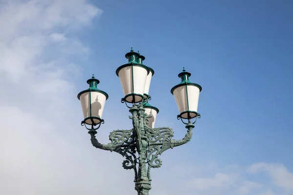 Detail Old Historic Lantern Blue Sky — Photo