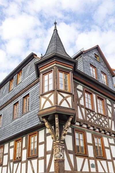 Θέα Στο Παλιό Σπίτι Μισό Ξύλο Στο Kronberg Γερμανία — Φωτογραφία Αρχείου