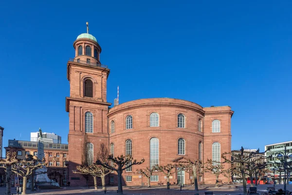 Malebný Ranní Pohled Kostel Pavla Němčina Paulskirche Frankfurtu Německo — Stock fotografie