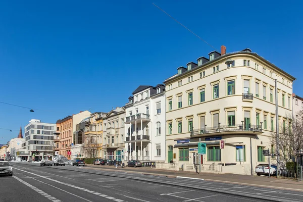 Wiesbaden Germany March 2023 Old Historic Facade 19Th Century Houses — Stockfoto