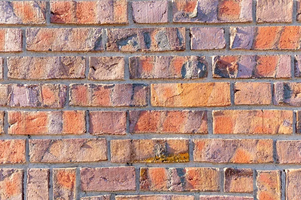 Wzór Harmonicznych Mieszane Kolor Cegły Ściany Tła — Zdjęcie stockowe