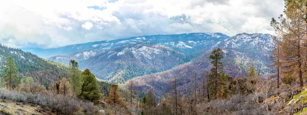 Bela Vista Vale Yosemite Com Meia Cúpula Capitan Inverno — Fotografia de Stock