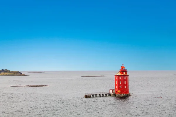 Norveç Teki Kjeungskjaer Deniz Fenerine Manzara — Stok fotoğraf