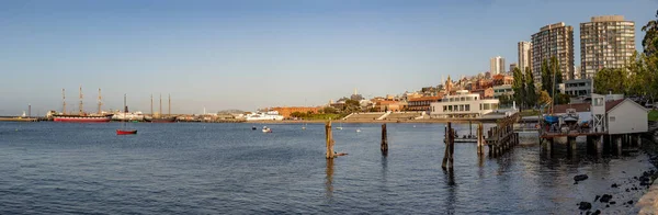 Vista Panoramica Sulla Zona Portuale Con Spiaggia Molo San Francisco — Foto Stock