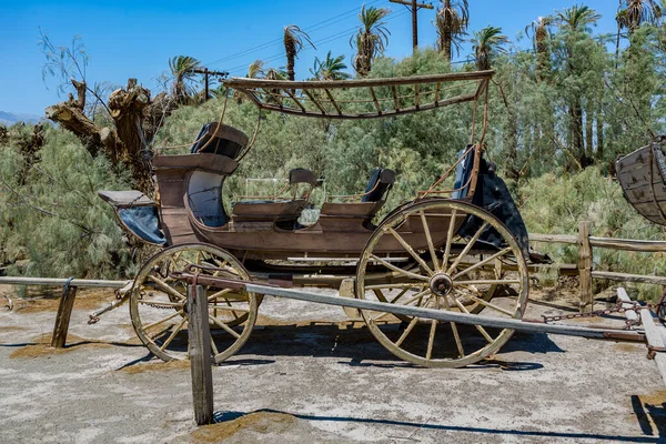 死亡谷 Death Valley Usa 2008年7月19日 死亡谷农场的老式历史性舞台车 — 图库照片