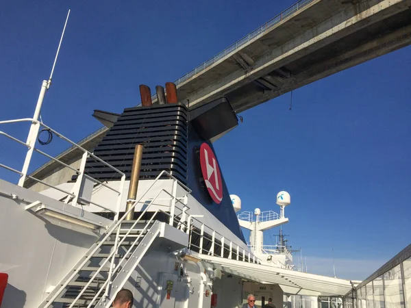 Oslo Noorwegen September 2017 Cruiseschip Van Hurtigrouten Klaar Voor Een — Stockfoto