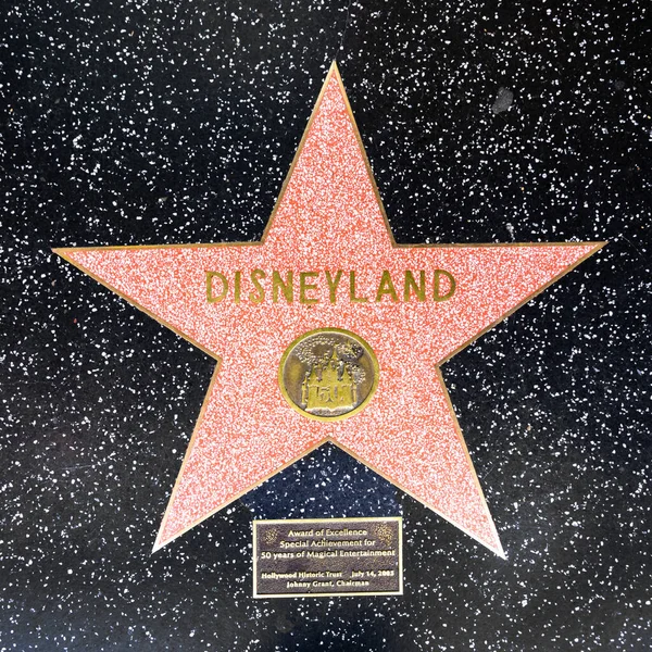 Los Angeles Abd Mart 2019 Disneyland Için Hollywood Şöhret Yolu — Stok fotoğraf