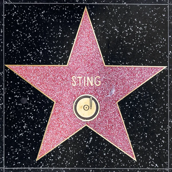 Los Angeles Abd Mart 2019 Hollywood Sting Şöhret Yürüyüşü Nde — Stok fotoğraf