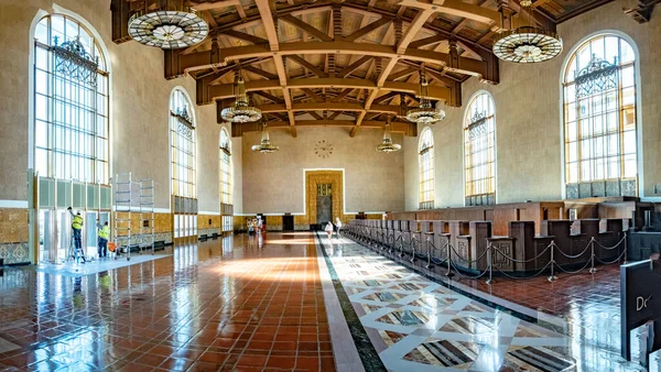 Los Angeles Usa Kwiecień 2019 Widok Dworzec Kolejowy Union Station — Zdjęcie stockowe