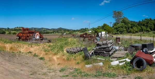 Solvang Usa April 2019 Old Harvester Machine Field Out Order — Stock Photo, Image