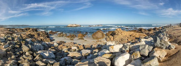 Scenic Beach Pebble Beach Monterey Mile Drive Estados Unidos América — Fotografia de Stock