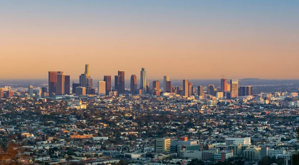 Skyline Los Angeles Smog Jour Été États Unis — Photo