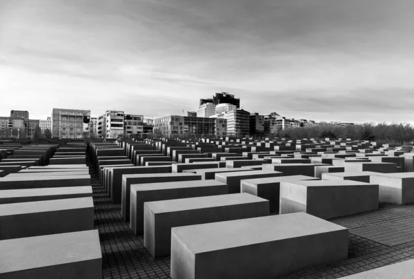 Berlín Alemania Abril 2016 Vista Del Memorial Del Holocausto Judío — Foto de Stock