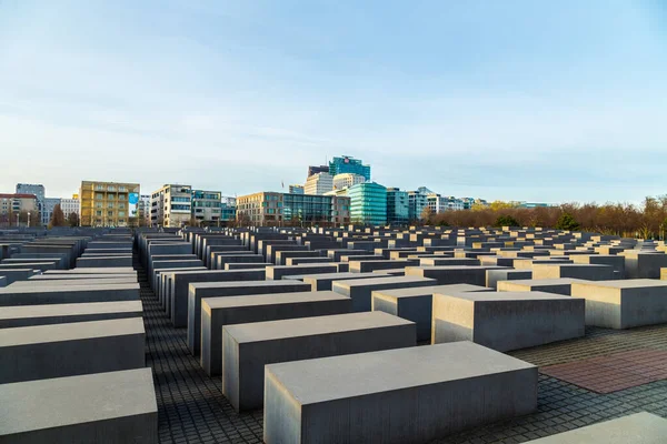 Berlín Německo Dubna 2016 Pohled Památník Židovského Holocaustu Berlín Německo — Stock fotografie