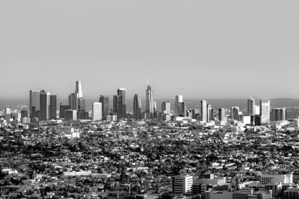 午後の光の中でロサンゼルスの美しいスカイライン — ストック写真