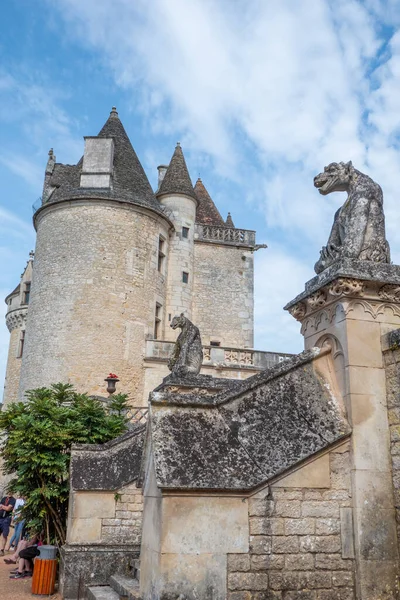 Milandes Fransa Temmuz 2020 Dordogne Bir Kale Olan Chateau Des — Stok fotoğraf