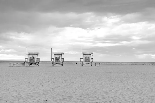Venice Beach California Abd Gün Batımında Kurtarma Kulesi — Stok fotoğraf