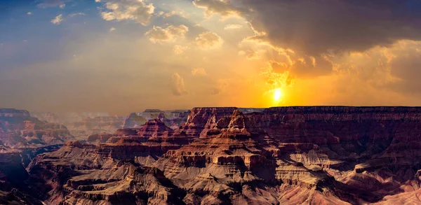 Vue Sur Grand Canyon Fin Après Midi — Photo