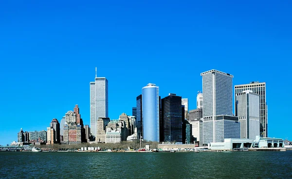 Нью Йорк Сша Января 2019 Года Вид Центр Манхэттена Горизонтом — стоковое фото