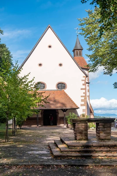 Blick Auf Malerische Kapelle Und Kirche Notre Dame Schauenberg Frankreich — Stockfoto