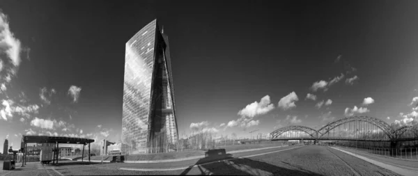 Frankfurt Deutschland Januar 2019 Der Neue Sitz Der Europäischen Zentralbank — Stockfoto