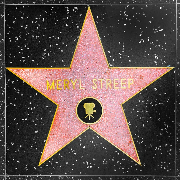 Los Angeles Abd Mart 2019 Meryl Streep Hollywood Şöhret Yolu — Stok fotoğraf