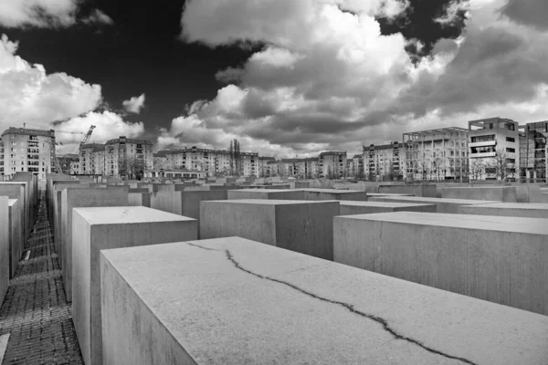 Berlín Alemania Marzo 2019 Vista Del Monumento Holocausto Berlín Mitte — Foto de Stock