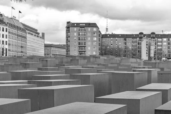 Berlin Tyskland Mar 2019 View Jewish Holocaust Memorial Berlin Mitte — Stockfoto