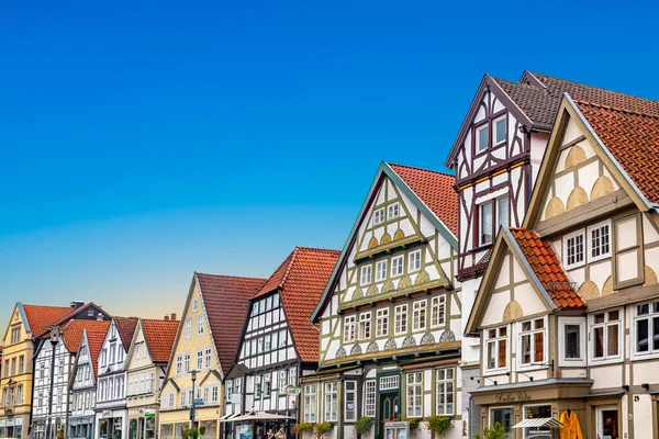 Detmold Germany October 2020 Scenic Old Half Timbered Houses Town — Stock Photo, Image