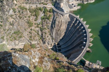 Aldedavila de la rivera 'da hidroelektrik baraj, Samanca, İspanya bataklığı